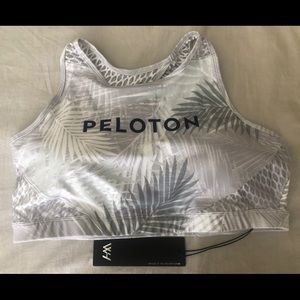 *SOLD* NWT XL WITH PELOTON PALM BLANC HN BRA